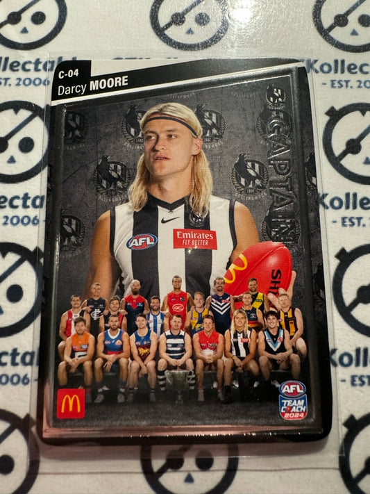2024 AFL Teamcoach Maccas Captain Silver - Darcy Moore C-04 Magpies