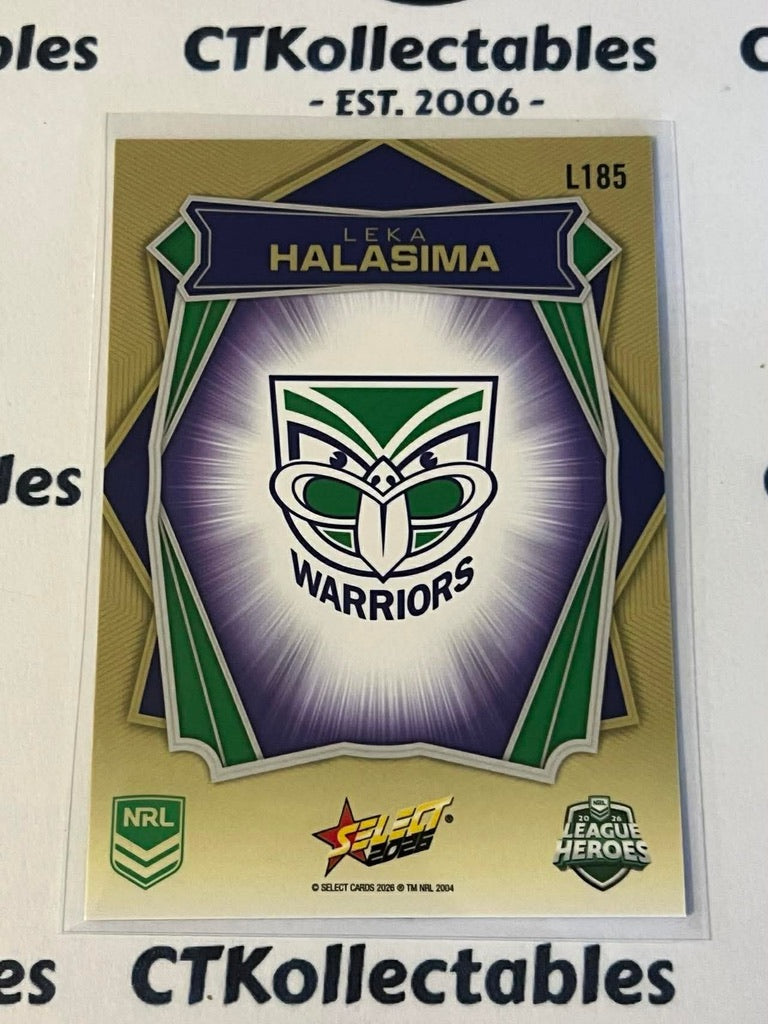 2026 Select NRL League Heroes Luminous Base #L185 Leka Halasima Warriors