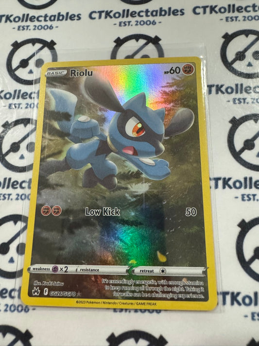 Riolu Galarian Gallery GG26/GG70 Crown Zenith Pokémon Card