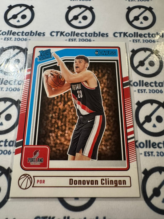 2024-25 NBA Panini Donruss Donovan Clingan Rated rookie RC #223 Portland