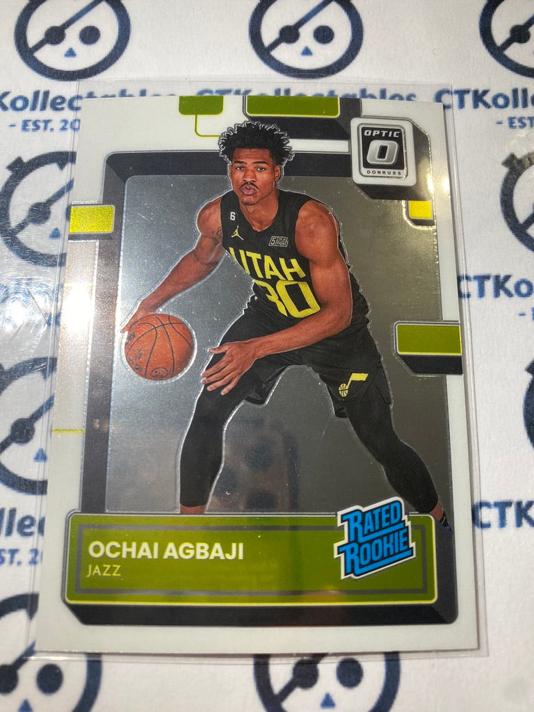 2022-23 NBA Optic Rated Rookie Ochai Agbaji #205 Jazz