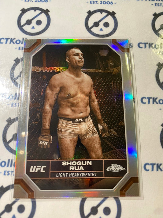 2024 UFC Topps Chrome Shogun Rua Sepia Refractor #130