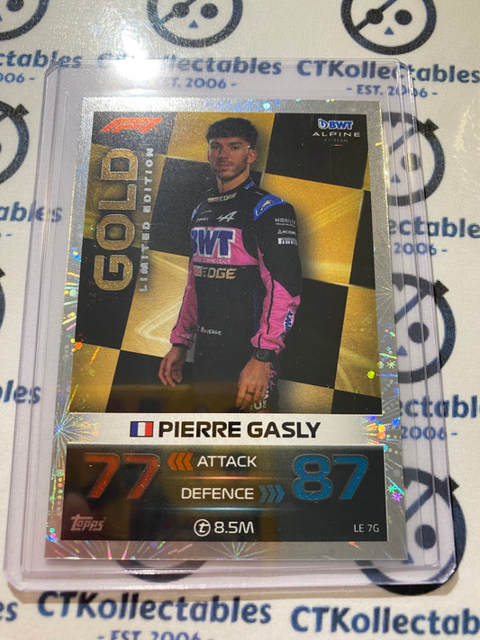 2023 Topps Turbo Attax F1 -Foil Pierre Gasly Gold Limited Edition #LE7G Alpine