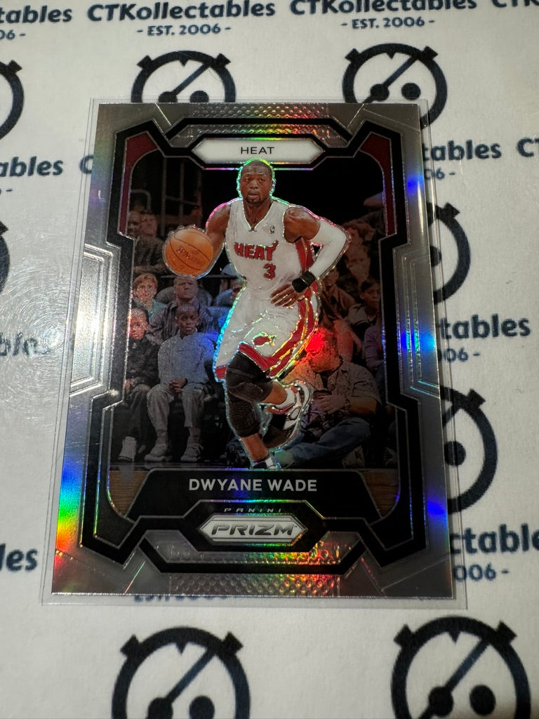 2023-24 NBA Panini Prizm Dwayne Wade Silver Prizm #182 Heats