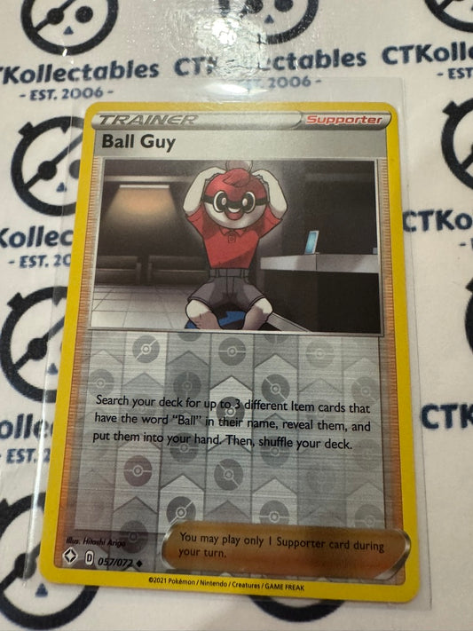 Ball Guy #057/072 Reverse Holo Shining Fates Pokemon Card