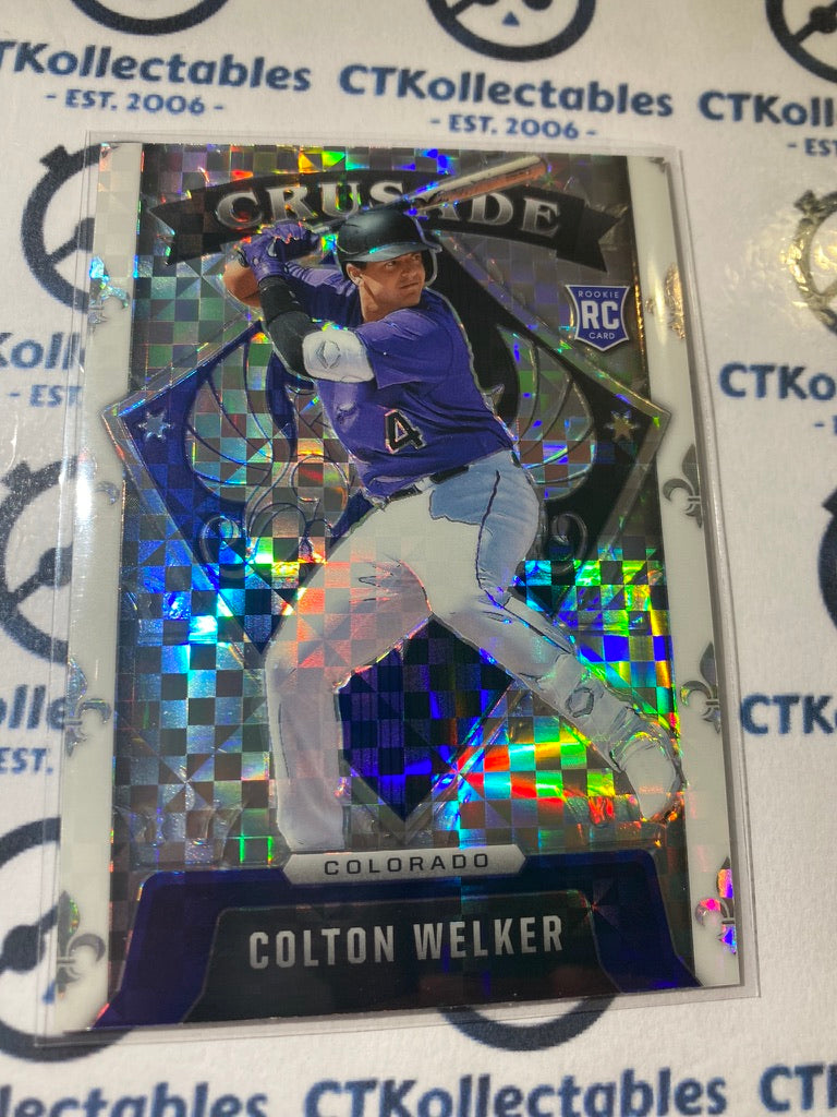 2022 Chronicles MLB Baseball Crusade Colton Welker RC Building Blocks Prizm #14