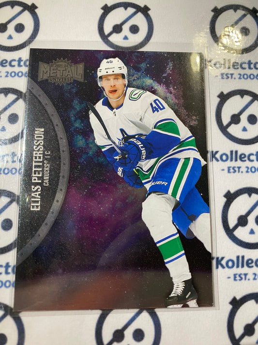 2021/22 Skybox NHL Metal Universe Base Elias Pettersson #77 Canucks