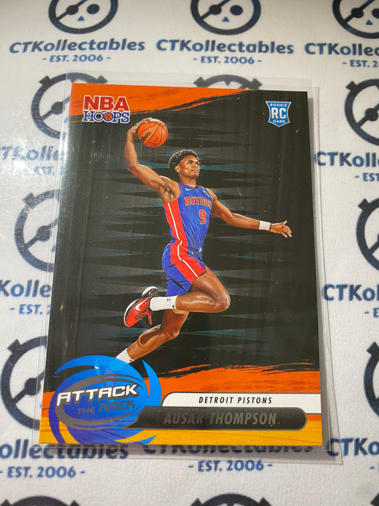 2023-24 Panini NBA Hoops Ausar Thompson Attack the Rack Rookie RC #3 Pistons