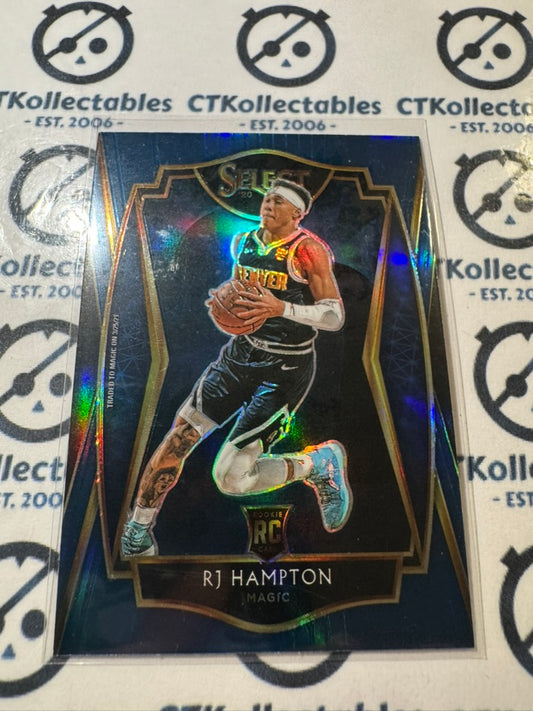 2020-21 NBA Select Rj Hampton rookie RC Blue Prizm Premier Level #195 Magic
