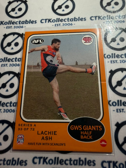 2026 Teamcoach AFL Scanlens Die-Cut Lachie Ash 33 of 72 Giants