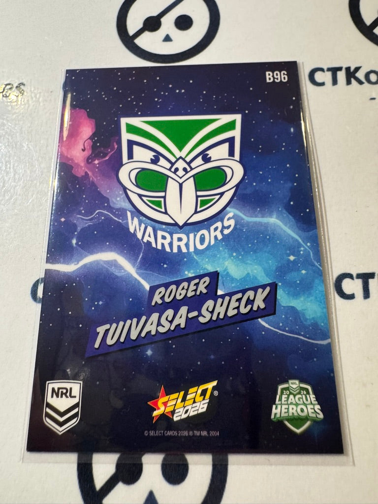 2026 Select NRL League Heroes BANG #B96 Roger Tuivasa-Sheck Warriors