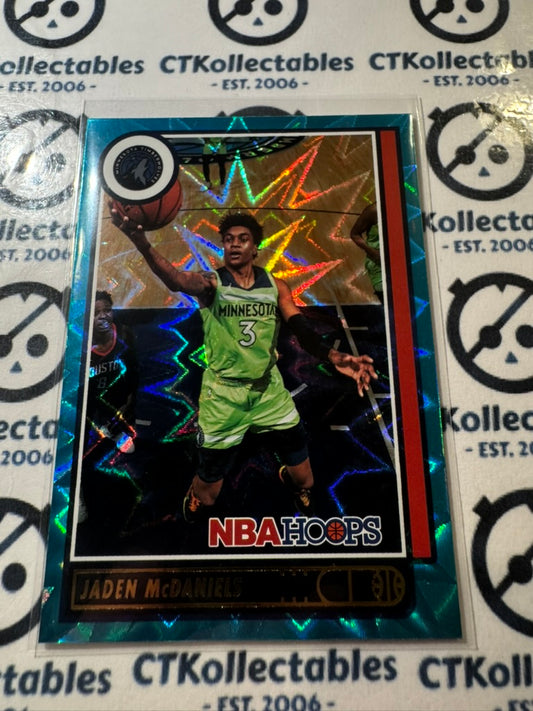 2021-22 NBA Panini Hoops Jaden McDaniels Teal Explosion #191 Timberwolves