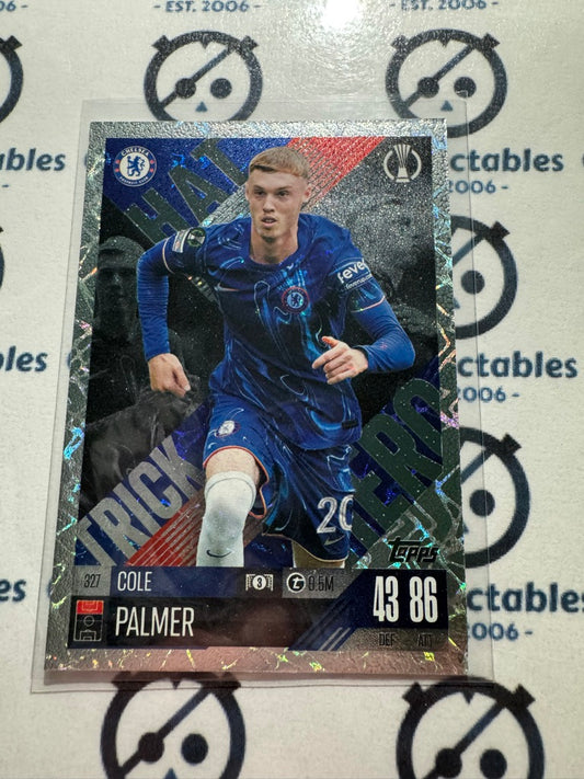 24/25 TOPPS MATCH ATTAX Cole Palmer Hat Trick Hero #327 SOCCER CARD