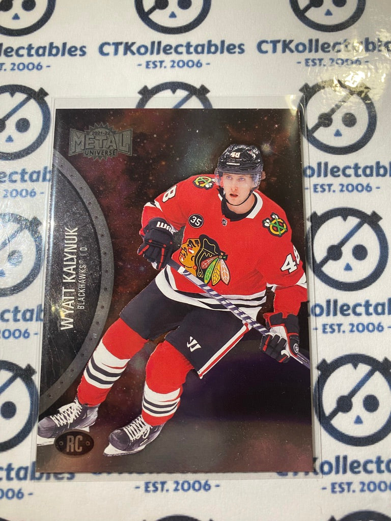 2021/22 Skybox NHL Metal Universe Wyatt Kalynuk RC #164 Blackhawks