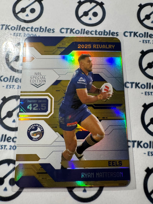 2025 NRL Rivalry Game Card Ryan Matterson G065/102 Eels