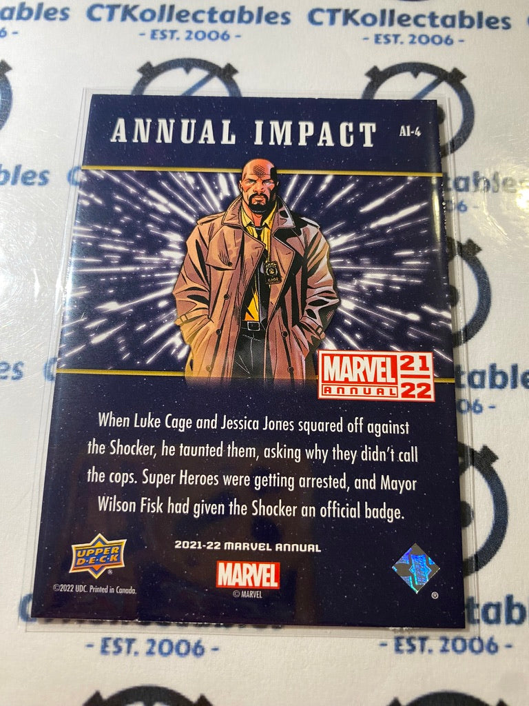 2021-22 Upper Deck Marvel Annual Annual Impact Luke Cage #AI-4