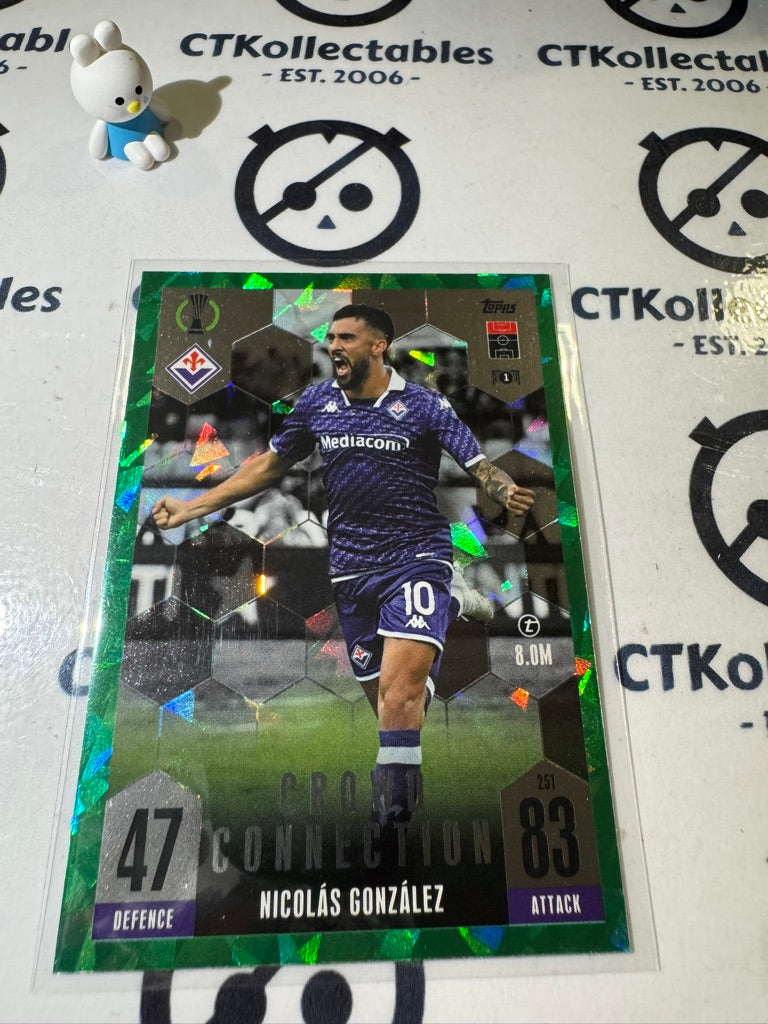 2023-24 TOPPS MATCH ATTAX CROWD CONNECTION NICHOLAS GONZALEZ EMERALD #251