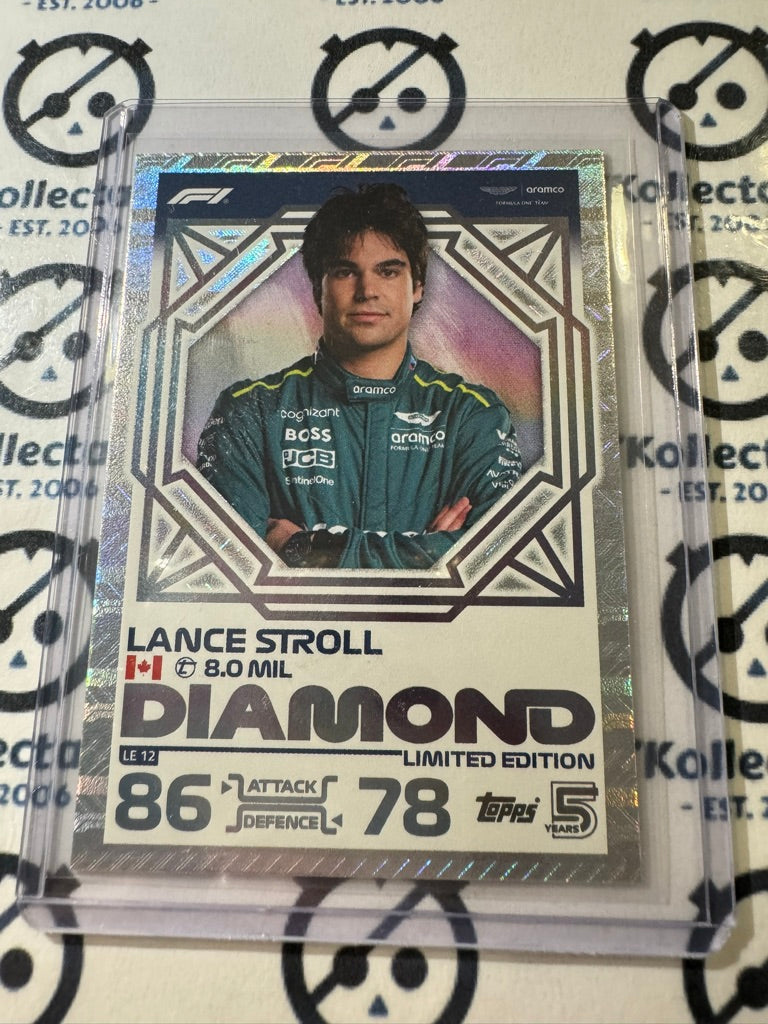 2024 Topps Turbo Attax F1 -  Lance Stroll DIAMOND Limited Edition #LE 12