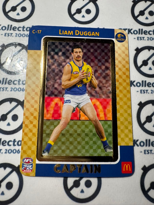 2025 AFL Teamcoach Maccas Captain GOLD - Liam Duggan C-17 Eagles