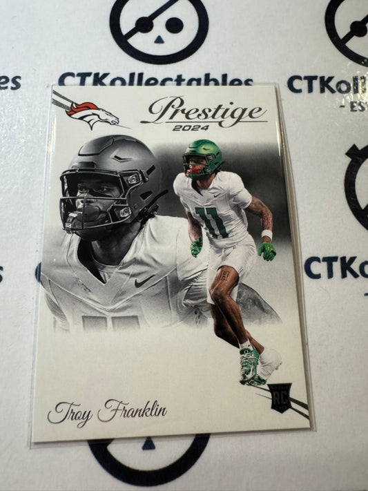 2024 NFL Prestige Rookie Card #328 Troy Franklin Denver Broncos