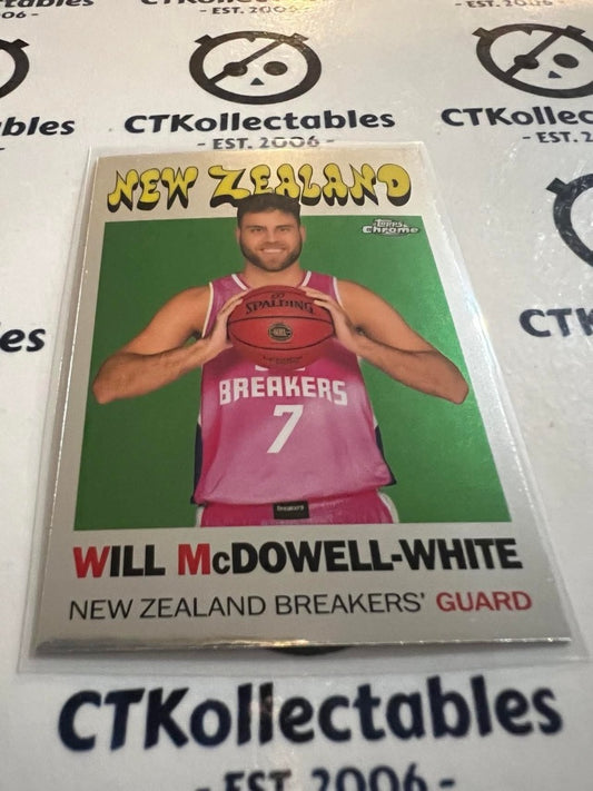 2023-24 Topps NBL Chrome Will McDowell-White Throwback #TB-21 Breakers