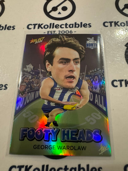2025 AFL Footy Stars Footy Heads George Wardlaw FH72 Kangaroos