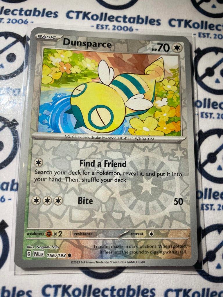 Dunsparce Reverse Holo #156/193 2023 Paldea Evolved Pokemon Card