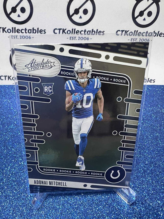 2024 NFL Panini Absolute Rookie RC #151 Adonai Mitchell Indianapolis Colts