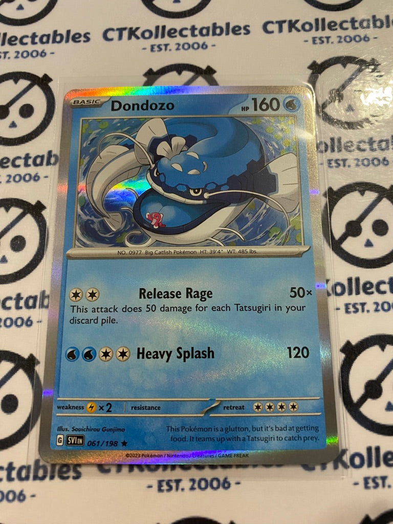 Dondozo Holo Rare #061/198 2023 Scarlet & Violet Pokémon TCG