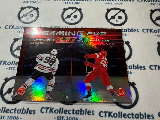 2024-25 Upper deck Hockey Series 1 Connor Bedard/Alex Debrincat Gaming PVP GPVP5