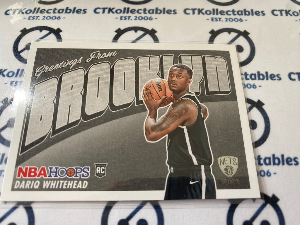 2023-24 Panini NBA HOOPS Dariq Whitehead "Rookie Greetings" Spurs