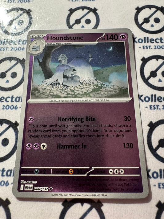 Houndstone Reverse Holo #066/132 Mega Evolution Pokemon