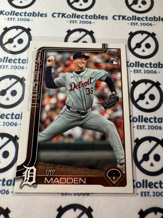 2025 Topps Series 2 Baseball #483 Ty Madden Rookie Detroit Tigers RC