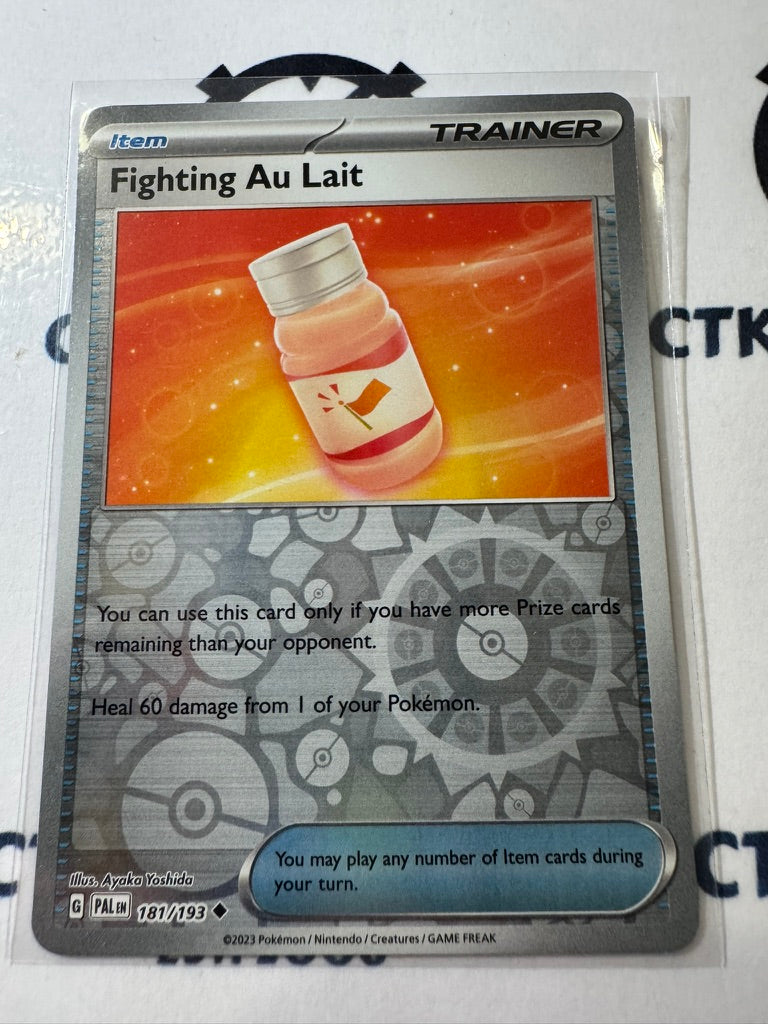 Fighting Au Lait Reverse Holo #181/193 2023 Paldea Evolved Pokemon Card