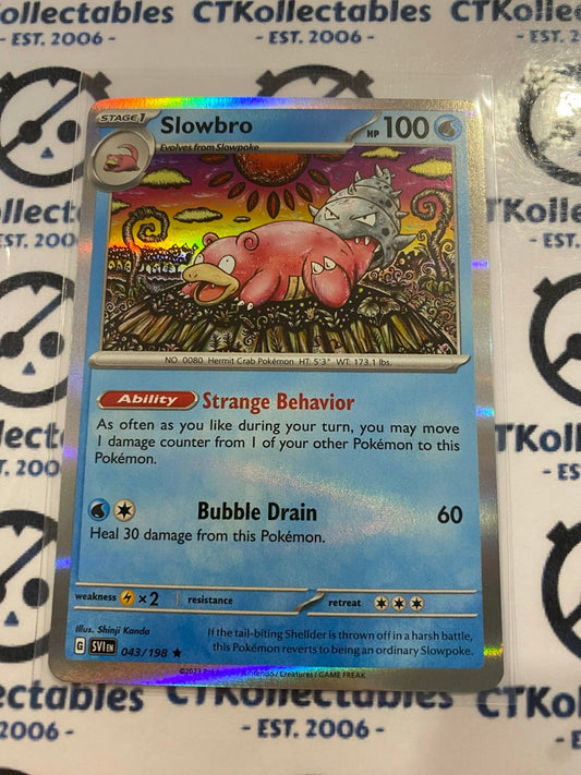 Slowbro Holo Rare #043/198 2023 Scarlet & Violet Pokémon TCG