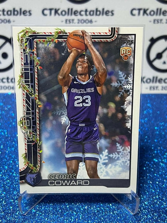 2025-26 Topps Holiday NBA #H171 Cedric Coward Memphis Grizzlies RC
