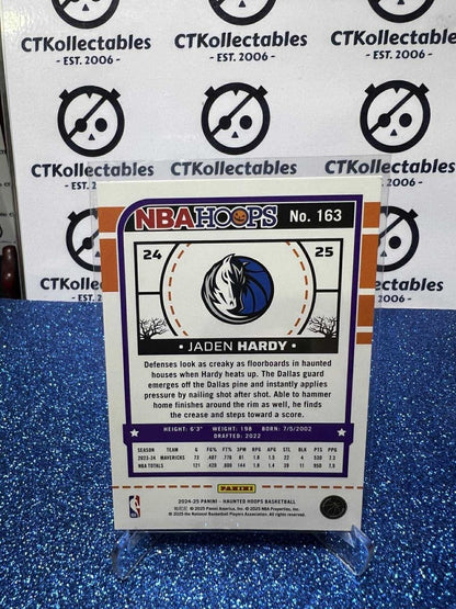 2024-25 Panini NBA HAUNTED HOOPS Slime Parallels #163 Jaden Hardy, Dallas