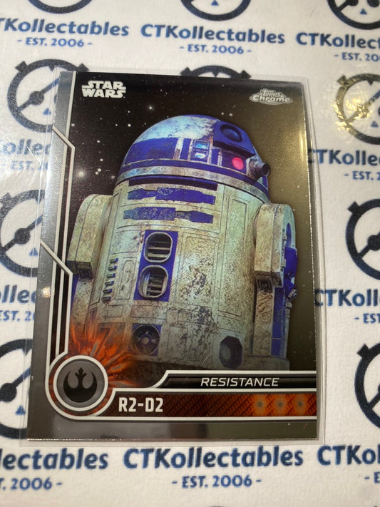 2023 Topps Chrome Star Wars - # 65 R2-D2 Chrome Base Card