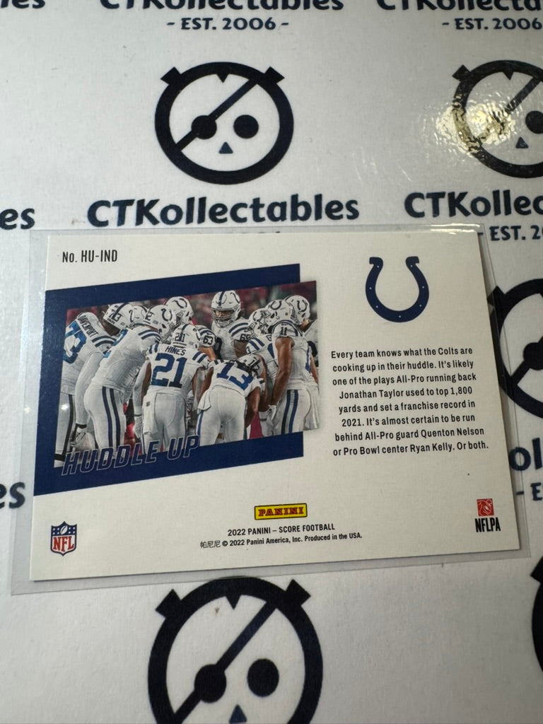 2022 NFL Panini Score Huddle Up #HU-IND 8 Indianapolis Colts