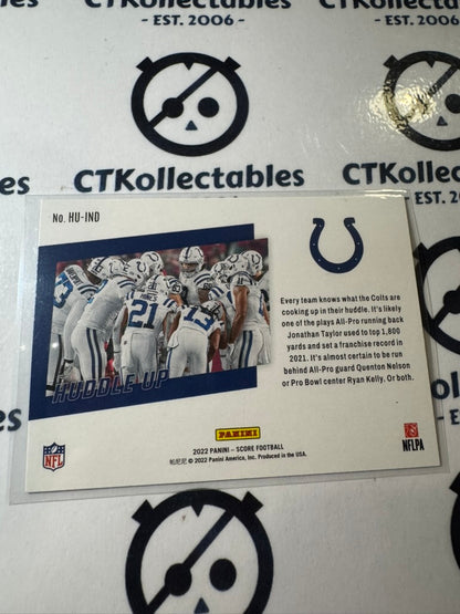 2022 NFL Panini Score Huddle Up #HU-IND 8 Indianapolis Colts