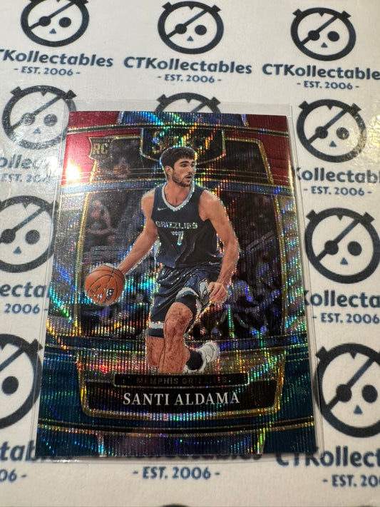2021-22 NBA Select Santi Aldama Red White Blue Wave Prizm Concourse #64