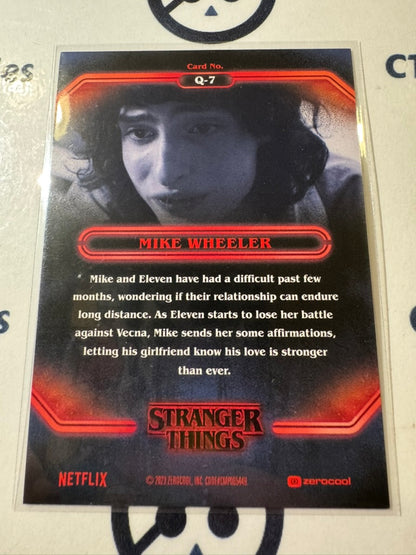 2023 Topps Stranger Things Season 4 #Q-7 Mike Wheeler Quotes
