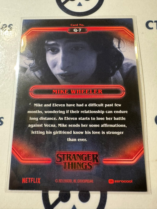 2023 Topps Stranger Things Season 4 #Q-7 Mike Wheeler Quotes