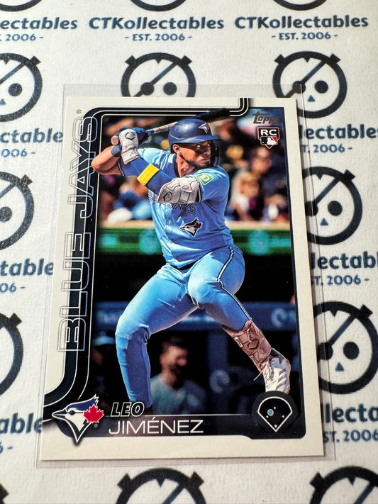 2025 Topps Series 2 Baseball Rookie Card #535 Leo Jiménez Toronto Blue Jays RC