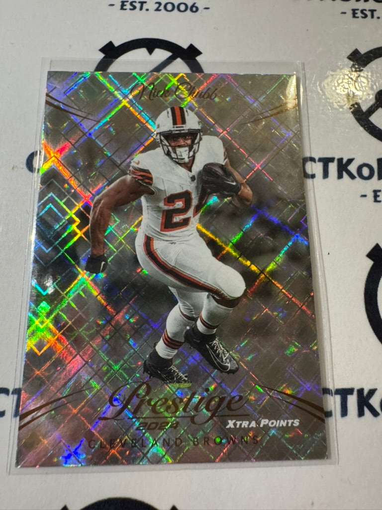 2024 NFL Prestige Diamond Xtra Points #67 Nick Chubb Cleveland Browns
