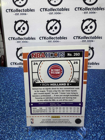 2024-25 Panini NBA HAUNTED HOOPS Rookie Card #260 Ron Holland II Detroit Pistons