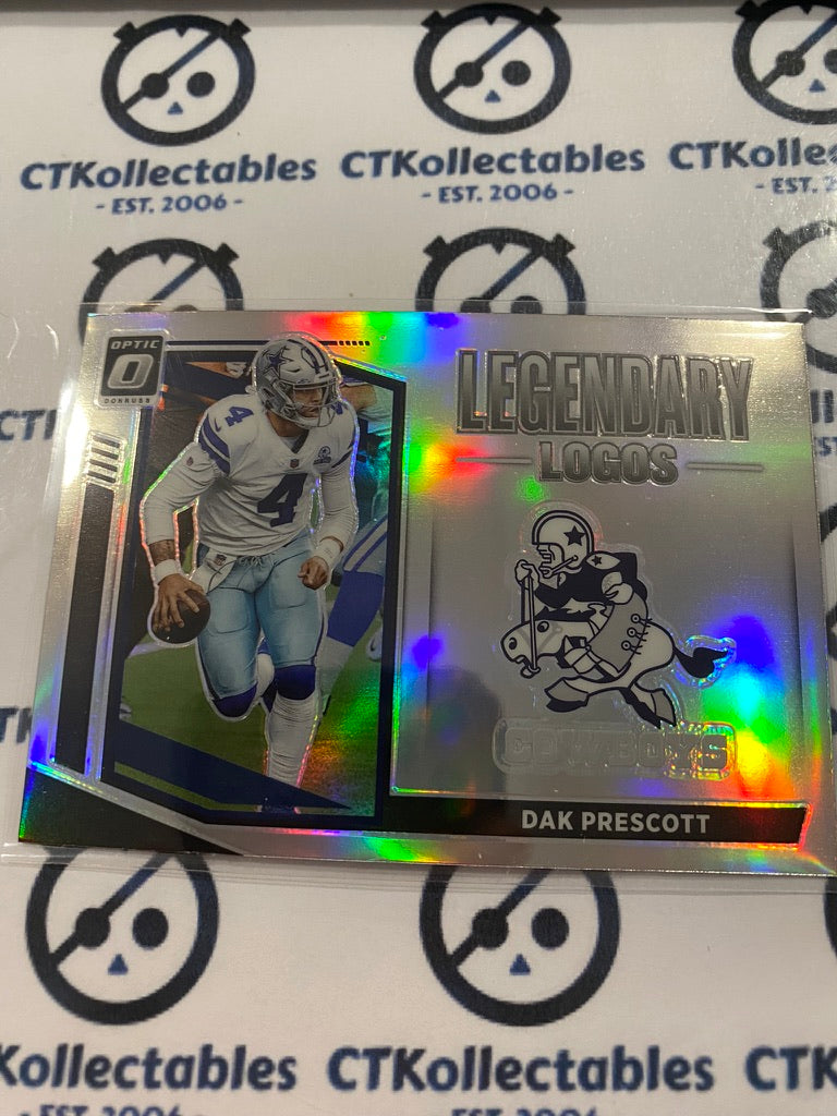 2021 NFL Donruss Optic Dak Prescott Legendary Logos Silver Prizm #LL-5 Cowboys