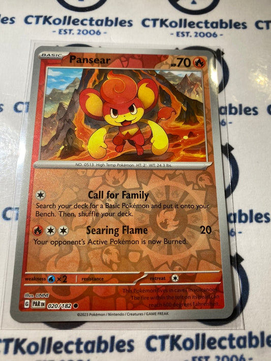 Pansear Reverse Holo #020/182 2023 Scarlet & Violet Paradox Rift Pokémon TCG