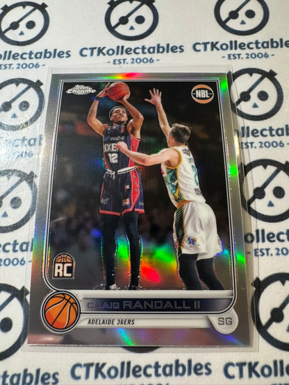 2022-23 Topps NBL Chrome Craig Randall II rookie rc Refractor #9 36ers