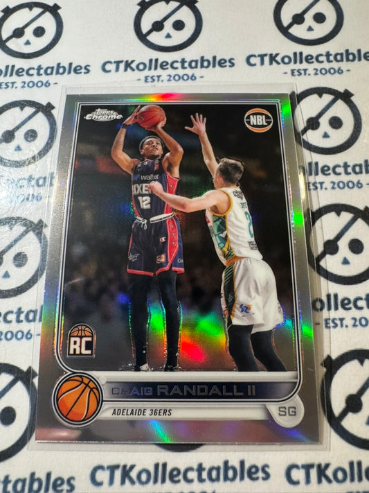 2022-23 Topps NBL Chrome Craig Randall II rookie rc Refractor #9 36ers